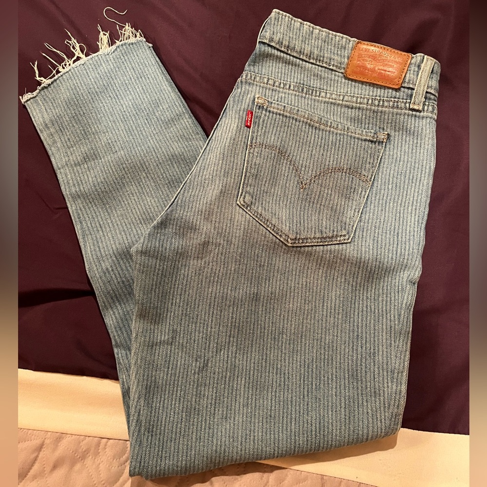 Levi’s 711 Skinny Pin-Striped Jeans